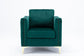 Modern Velvet Armchair Tufted Button Accent Chair Green FredCo