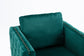 Modern Velvet Armchair Tufted Button Accent Chair Green FredCo