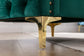 Modern Velvet Armchair Tufted Button Accent Chair Green FredCo