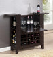 Modesto Brown Modern Dry Bar and Wine Cabinet FredCo