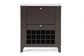 Modesto Brown Modern Dry Bar and Wine Cabinet FredCo