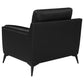 Moira Upholstered Tufted Living Room Set with Track Arms Black 511131-S3 Coaster FredCo