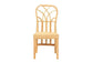 Monaco Modern Bohemian Oak Brown Finished Mahogany Wood and Natural Rattan Dining Chair FredCo
