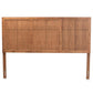 Monroe Modern Transitional and Rustic Ash Walnut Finished Wood King Size Headboard FredCo