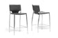 Montclare Black Leather Modern Counter Stool (Set of 2) FredCo