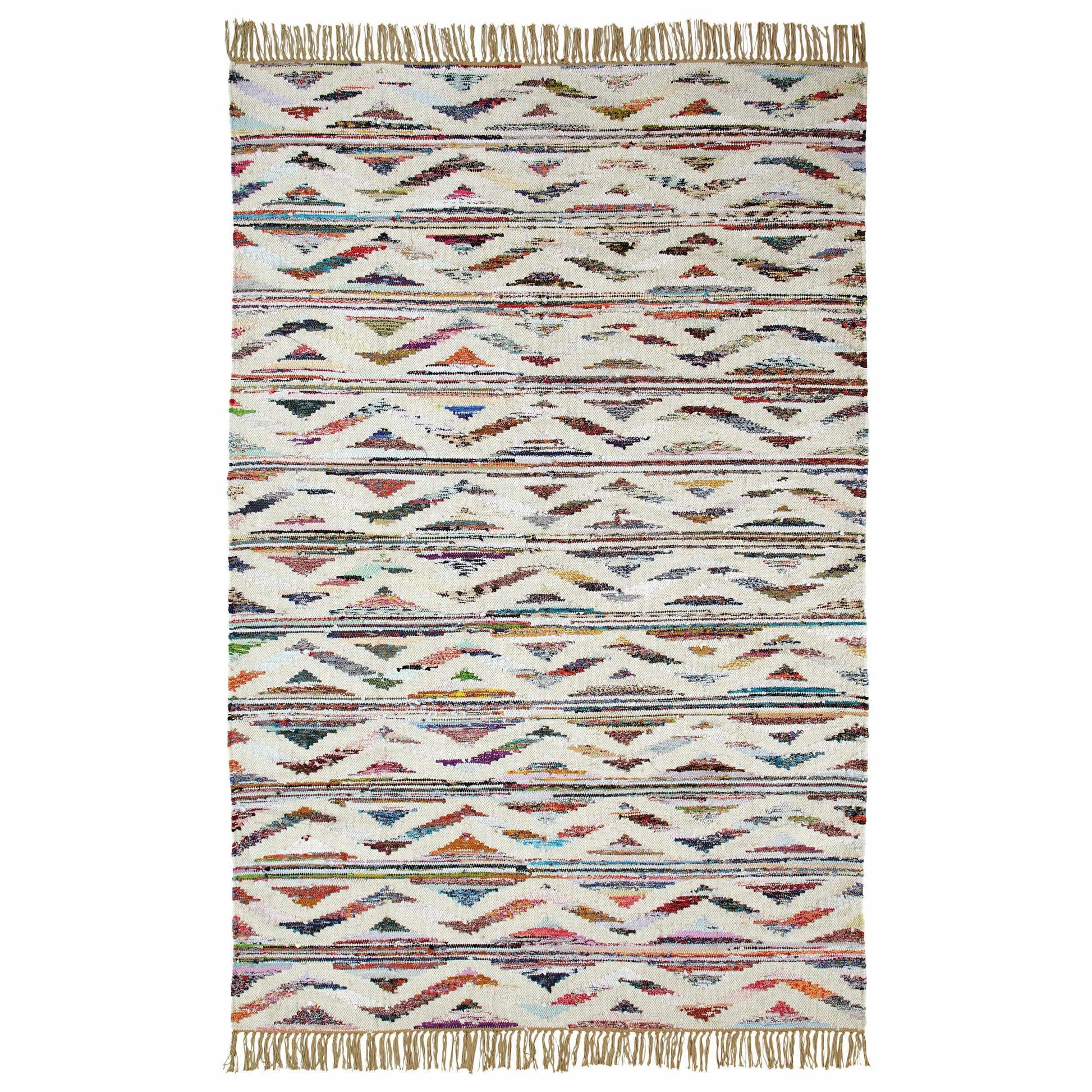 Montez Recycled Cotton and Wool Handcrafted Southwestern Rug FredCo