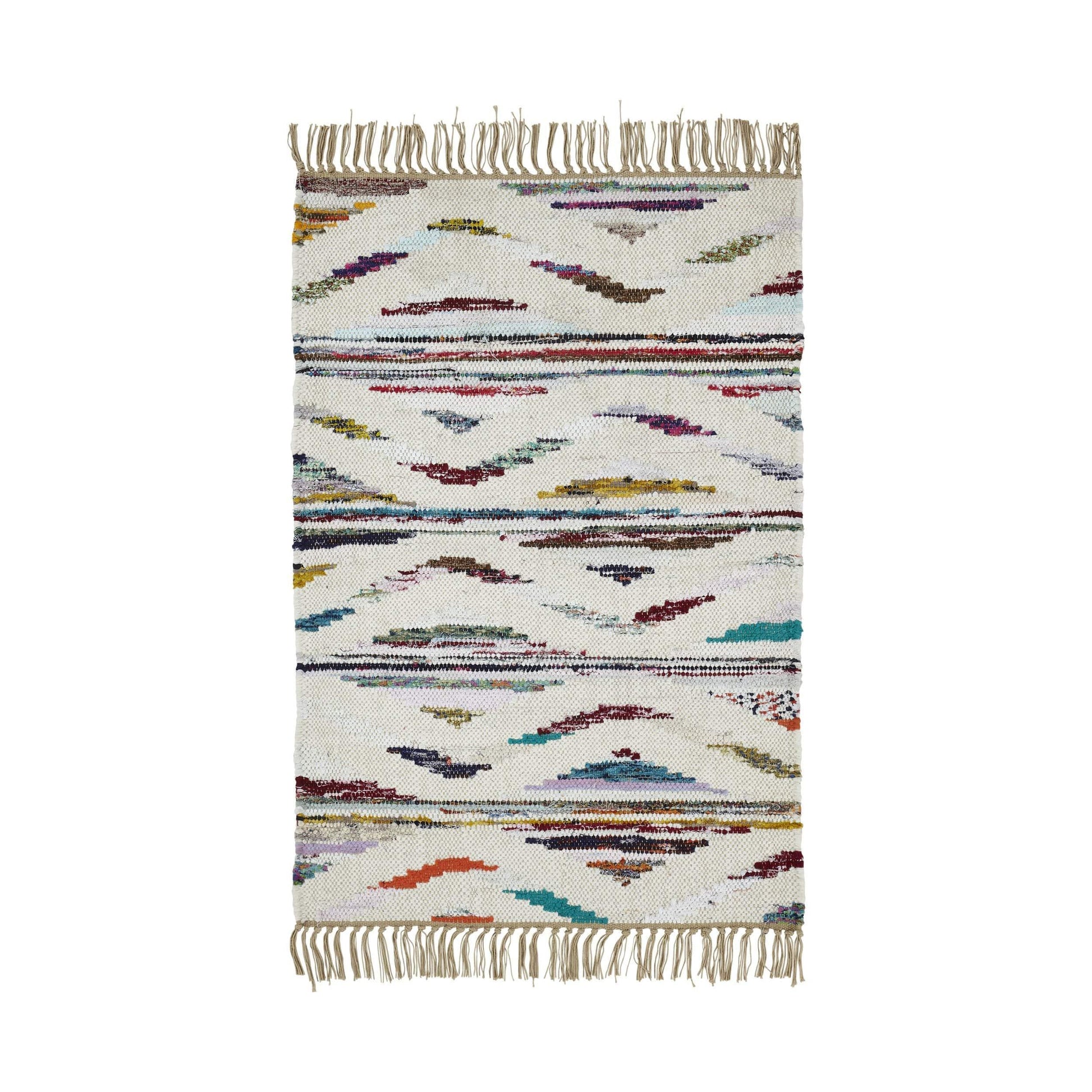 Montez Recycled Cotton and Wool Handcrafted Southwestern Rug FredCo