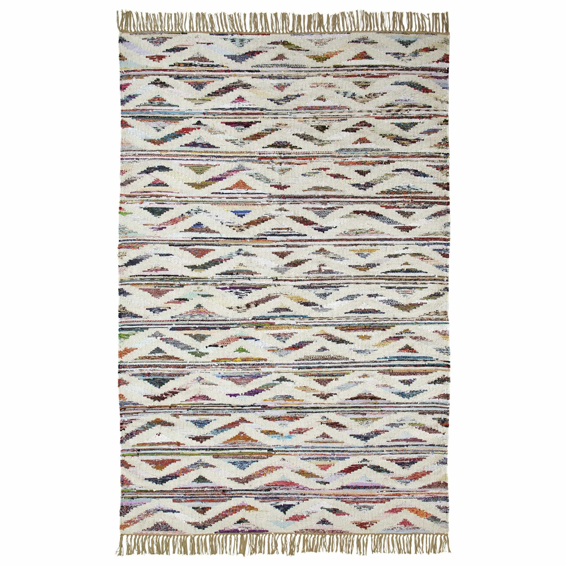 Montez Recycled Cotton and Wool Handcrafted Southwestern Rug FredCo