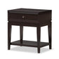 Morgan Brown Modern Accent Table and Nightstand FredCo