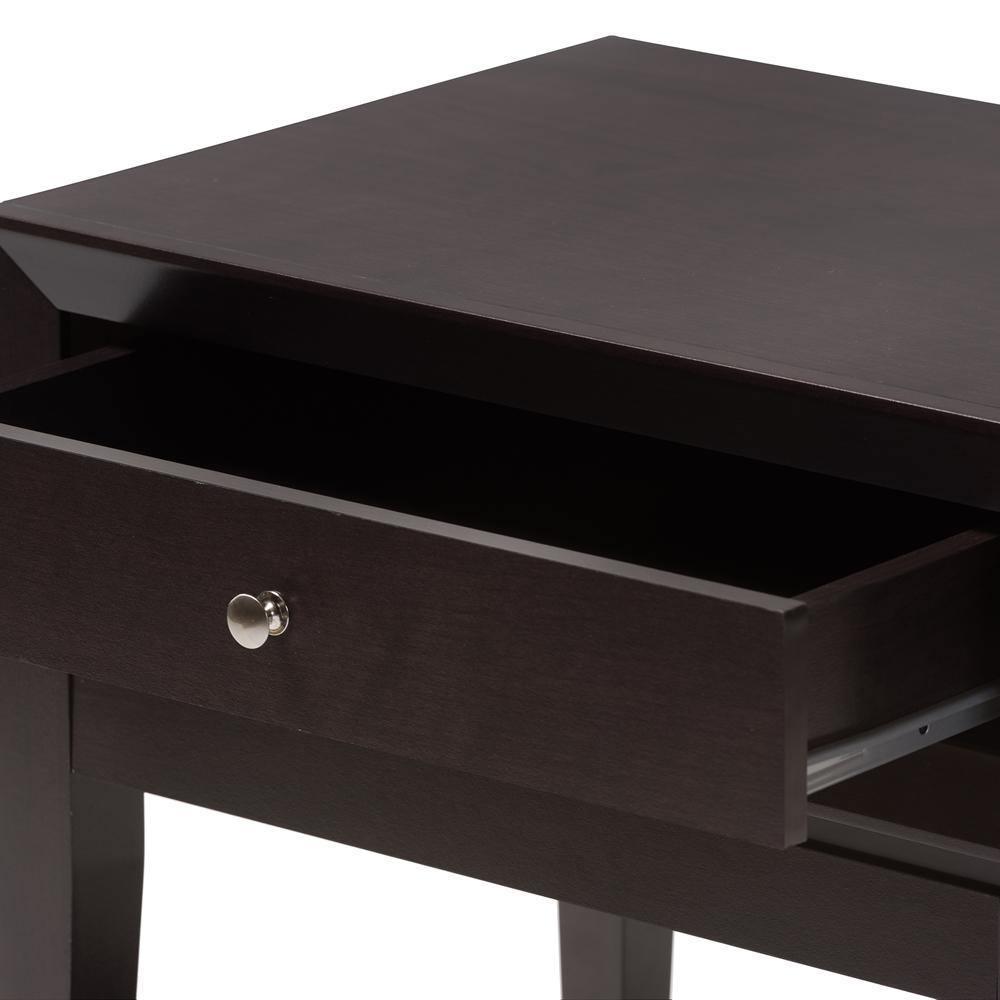 Morgan Brown Modern Accent Table and Nightstand FredCo