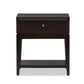 Morgan Brown Modern Accent Table and Nightstand FredCo