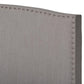 Morgan Modern Transitional Grey Fabric Upholstered Full Size Panel Bed FredCo