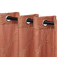Moroccan Diffused Light Embroidered Trellis Semi-Sheer Curtain Set FredCo