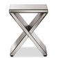 Morris Modern and Contemporary Hollywood Regency Glamour Style Accent Side Table FredCo