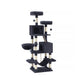 Multi-Level Plush Cat Tree, 66 Inch Smoky Gray FredCo