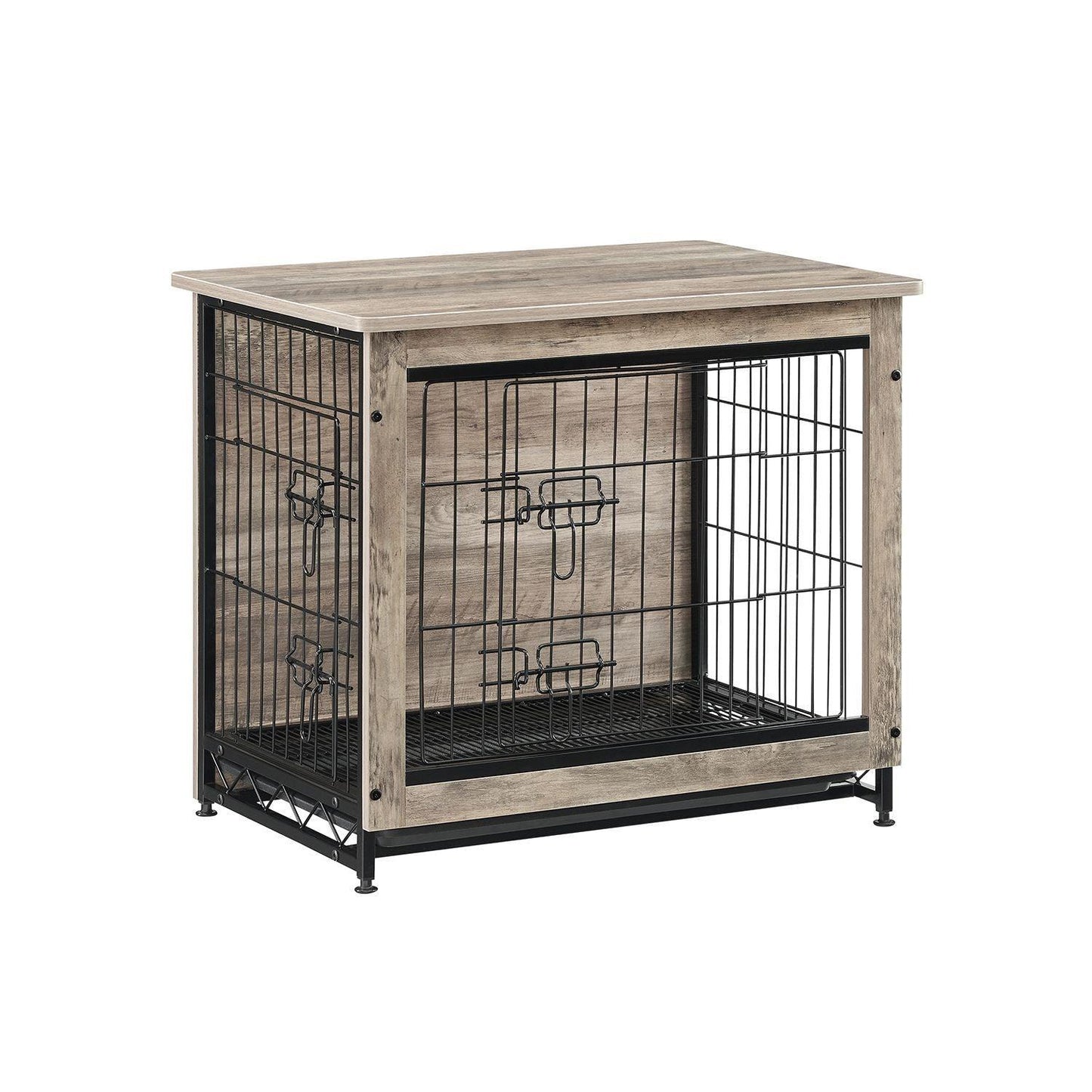 Multi-Purpose Double-Door 30lb Dog House, Greige Heavy FredCo