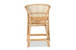 Murai Modern Bohemian Natural Brown Rattan Counter Stool FredCo