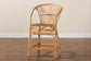 Murai Modern Bohemian Natural Brown Rattan Counter Stool FredCo