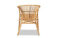 Murai Modern Bohemian Natural Brown Rattan Dining Chair FredCo