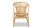Murai Modern Bohemian Natural Brown Rattan Dining Chair FredCo