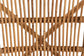 Murai Modern Bohemian Natural Brown Rattan Dining Chair FredCo