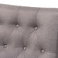 Naeva Mid-Century Modern Grey Fabric Upholstered Walnut Finished Wood Armchair FredCo