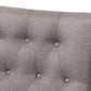 Naeva Mid-Century Modern Grey Fabric Upholstered Walnut Finished Wood Armchair FredCo