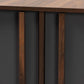 Naoki Modern and Contemporary Two-Tone Grey and Walnut Finished Wood 2-Door Shoe Cabinet FredCo