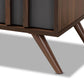 Naoki Modern and Contemporary Two-Tone Grey and Walnut Finished Wood 6-Drawer Bedroom Dresser FredCo