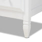 Naomi Classic and Transitional White Finished Wood 4-Drawer Bedroom Chest FredCo