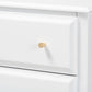Naomi Classic and Transitional White Finished Wood 4-Drawer Bedroom Chest FredCo