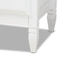 Naomi Classic and Transitional White Finished Wood 6-Drawer Bedroom Dresser FredCo