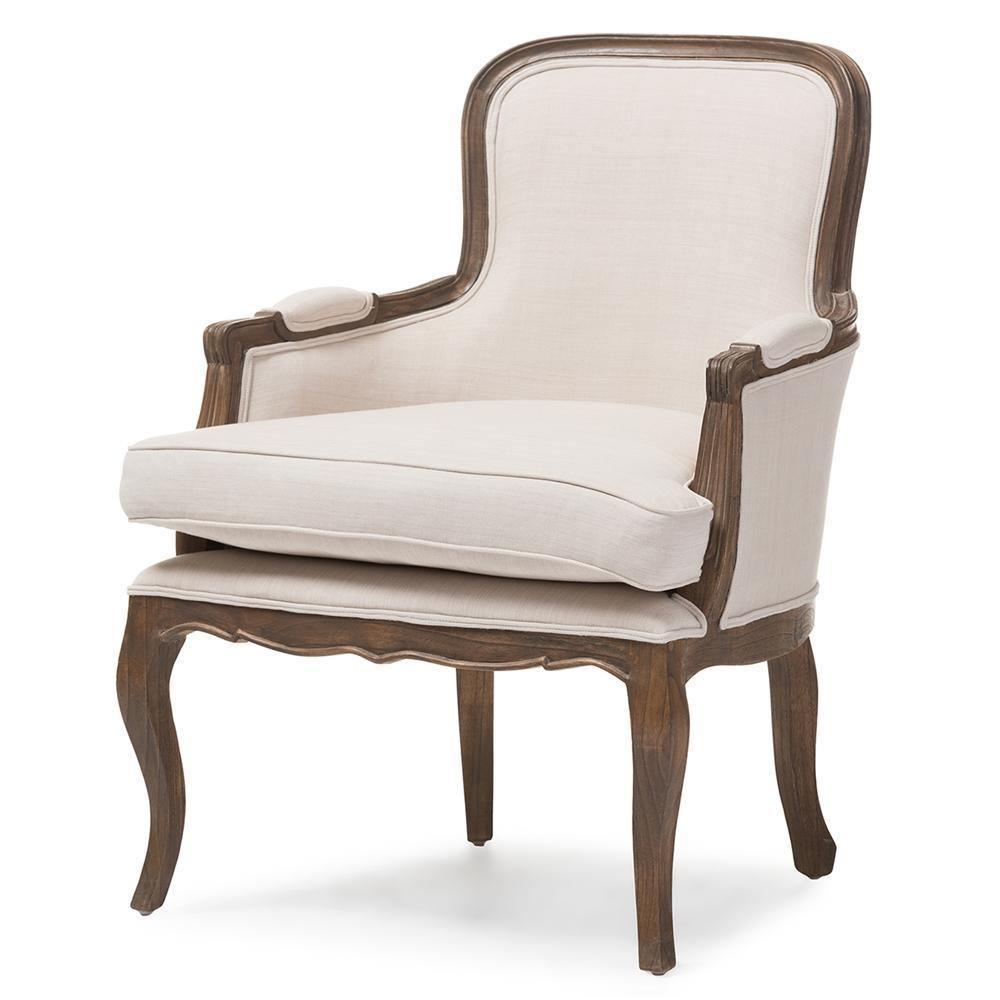 Napoleon Traditional French Accent Chair-Ash FredCo