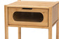 Naresh Mid-Century Modern Transitional Natural Brown Bamboo Wood 1-Drawer End Table FredCo