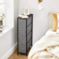 Narrow Dresser with 4 Fabric Drawers FredCo