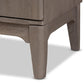 Nash Rustic Platinum Wood 3-Drawer Sideboard Buffet FredCo