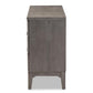 Nash Rustic Platinum Wood 6-Drawer Dresser FredCo