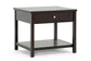 Nashua Brown Modern Accent Table and Nightstand FredCo