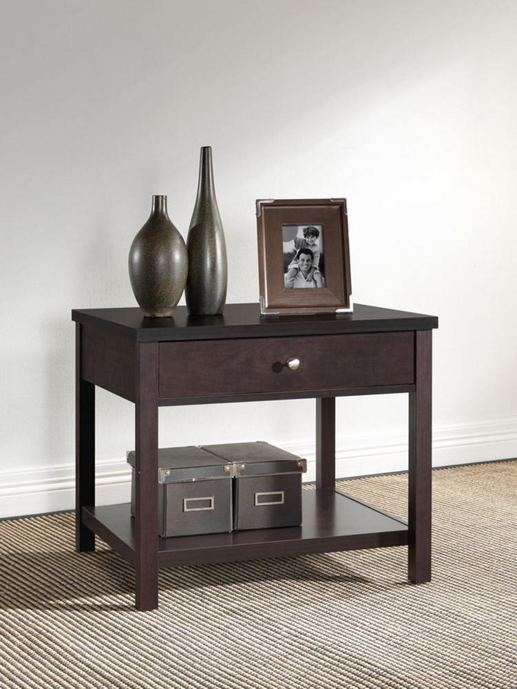 Nashua Brown Modern Accent Table and Nightstand FredCo