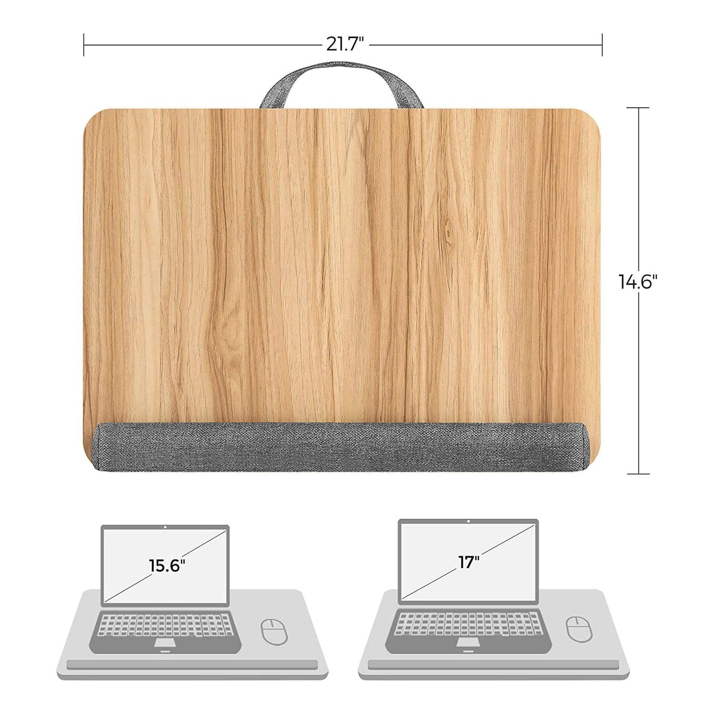 Natural Color Laptop Table with Handle FredCo