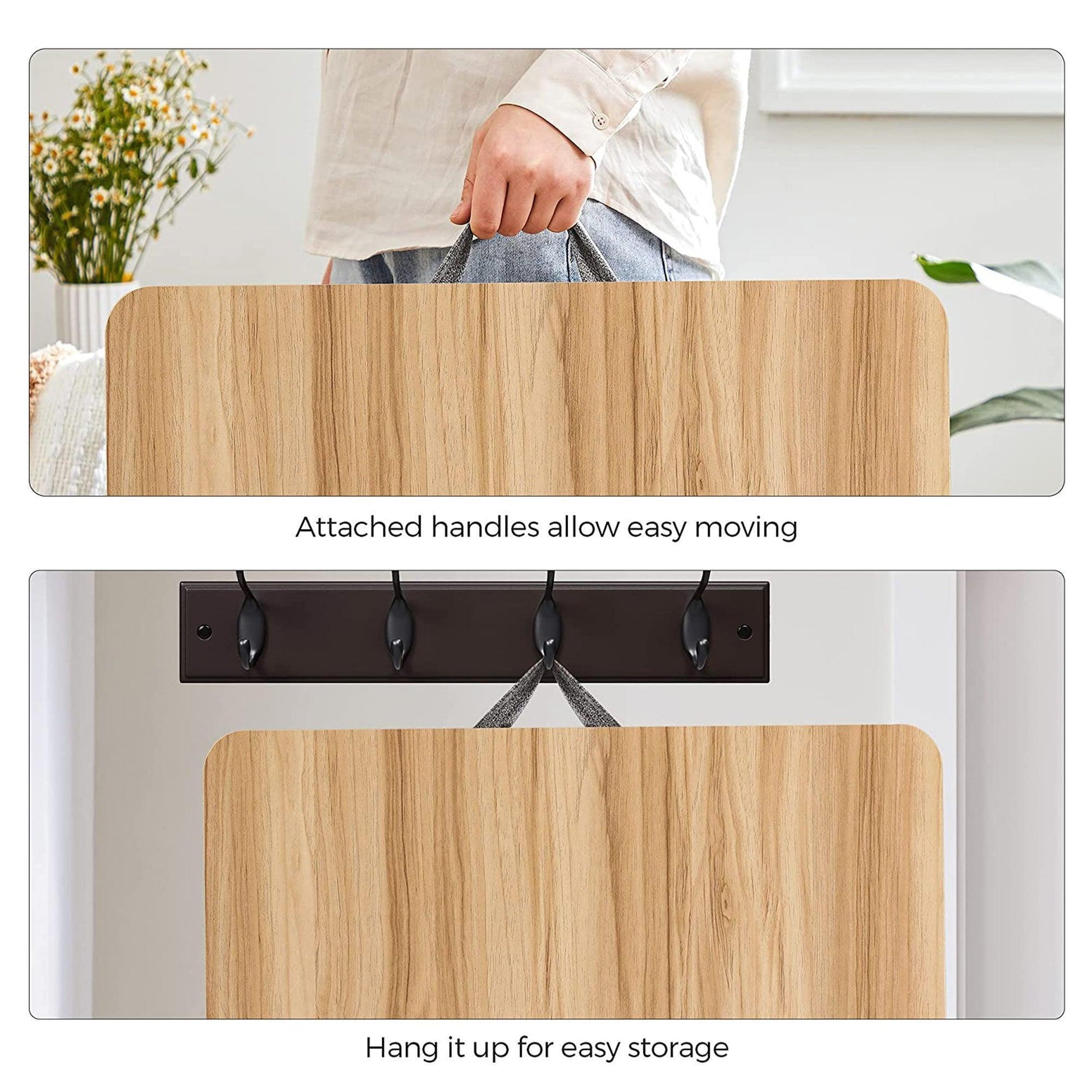 Natural Color Laptop Table with Handle FredCo
