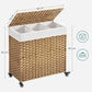 Natural Laundry Hamper with Removable Bag FredCo