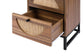 Natural rattan，2 Drawer side table，Nightstand Side Table Bedroo FredCo