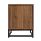 Natural rattan，2 Drawer side table，Nightstand Side Table Bedroo FredCo