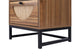 Natural rattan，2 Drawer side table，Nightstand Side Table Bedroo FredCo