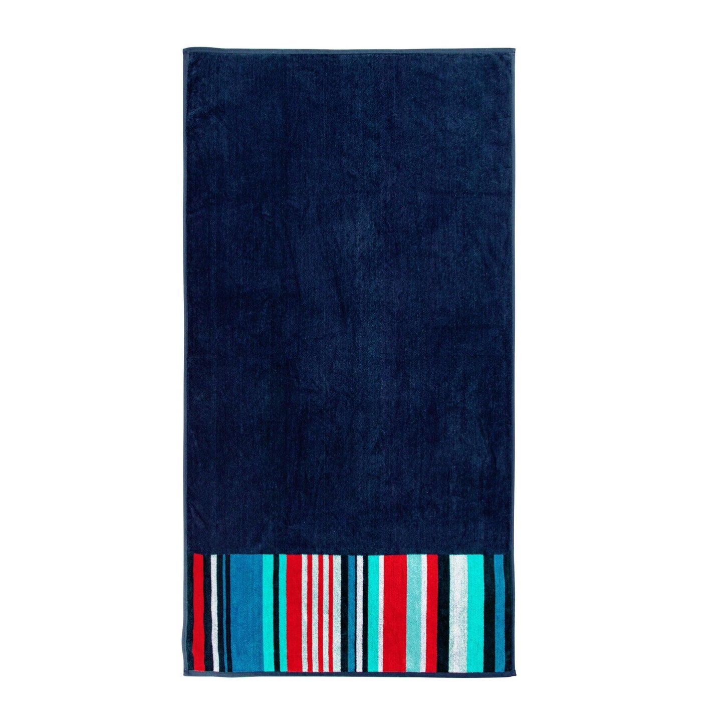 Nautical Stripes Egyptian Cotton Oversized Beach Towel Set, 2-Pieces FredCo
