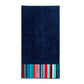 Nautical Stripes Egyptian Cotton Oversized Beach Towel Set, 2-Pieces FredCo