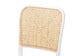Neah Japandi White Wood and Natural Rattan 2-Piece Dining Chair Set FredCo