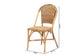 Neola Modern Bohemian Natural Rattan 2-Piece Dining Chair Set FredCo