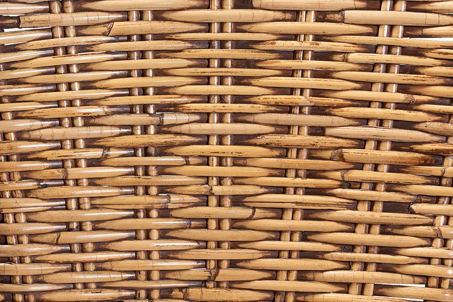Neola Modern Bohemian Natural Rattan Bar Stool FredCo